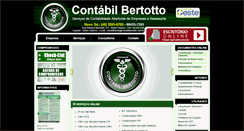 Desktop Screenshot of contabilbertotto.com.br